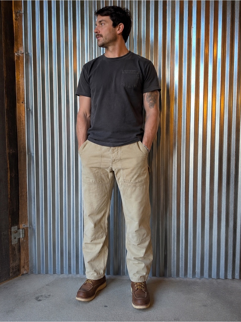 Frye Beige Pants - Classic Straight Fit
